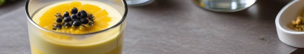 mousse de maracujá em copinhos de vidro