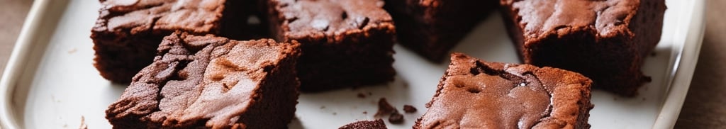 pedaços de brownie veganos