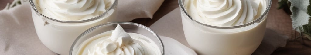 potinhos de mousse de leite em pó