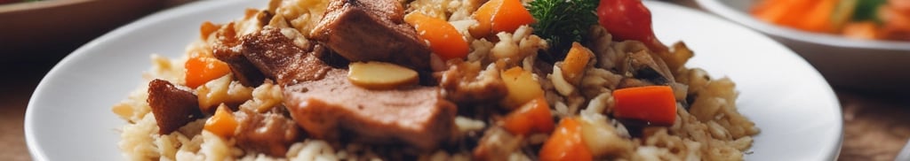 Arroz à Grega com Costela Assada