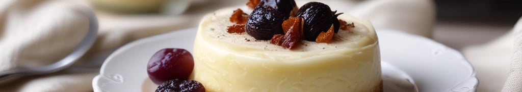 Manjar de Coco com Ameixa