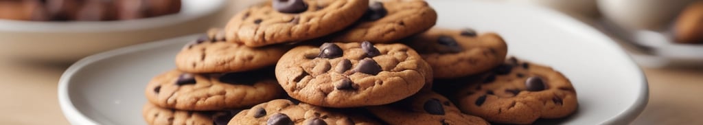 cookies com gotas de chocolate