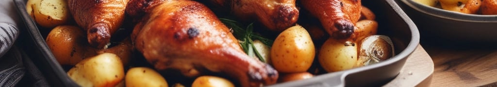 Coxa de Frango Assada com Batata