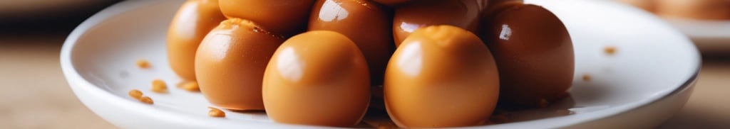 bombons de maça com caramelo