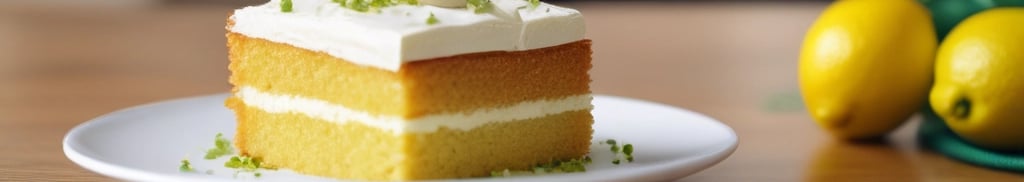 bolo de limão com recheio e cobertura de limão