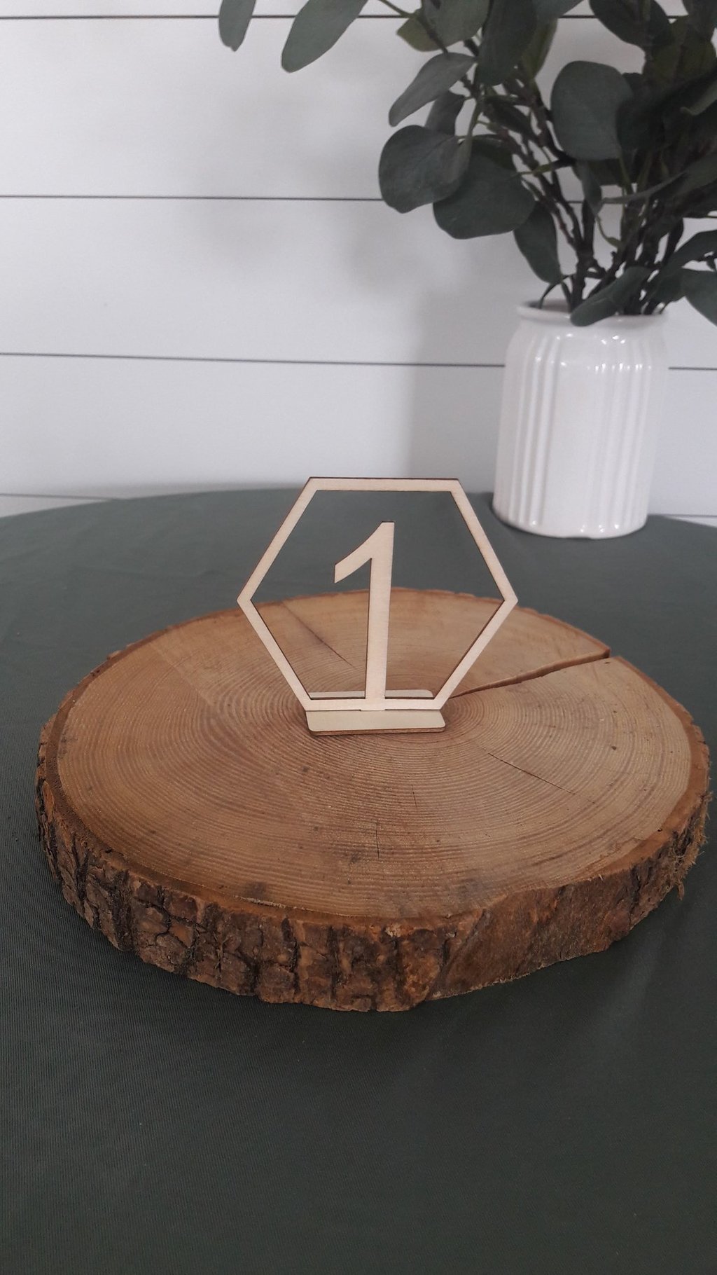 numéro de table bois