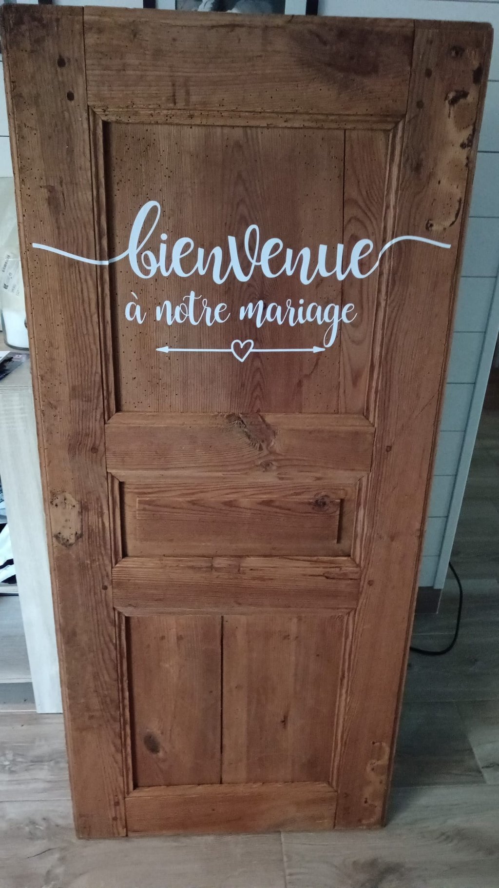 porte bienvenue à notre mariage
