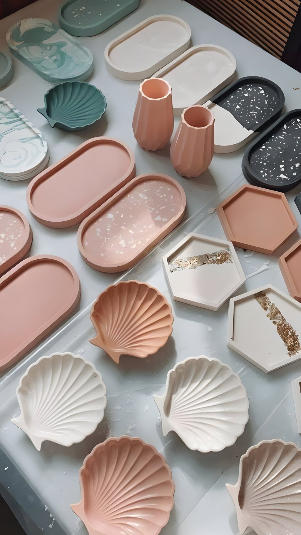 Résine Jesmonite prêtes 