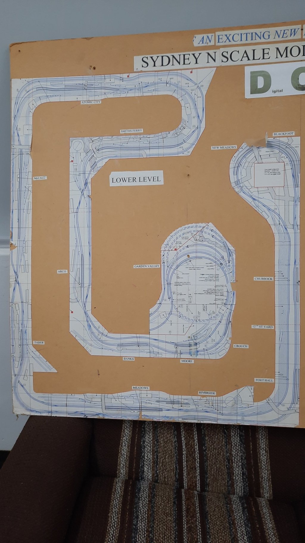 Lower level track plan for Blackfoot & New Meadows