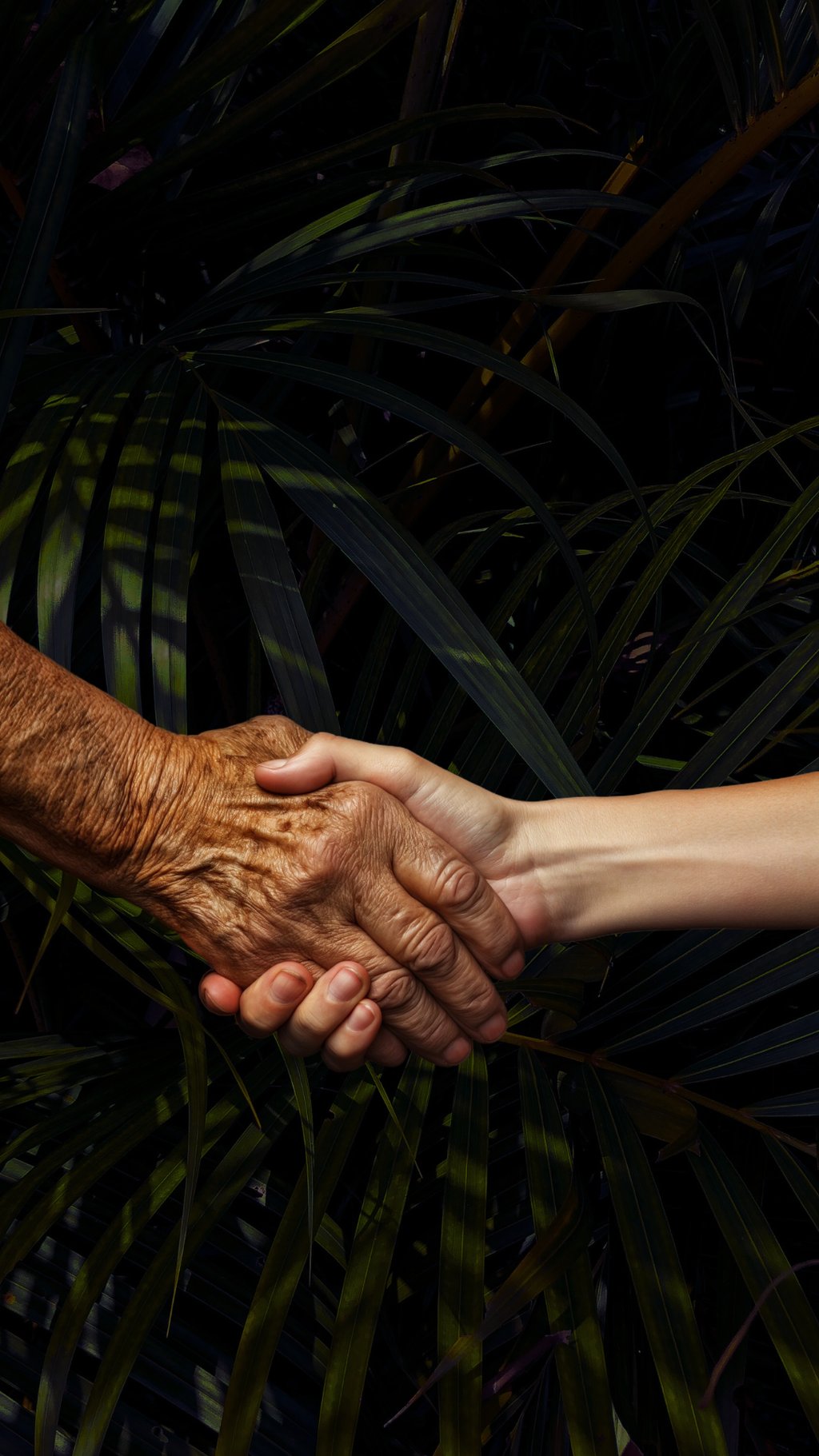Dos personas estrechándose las manos