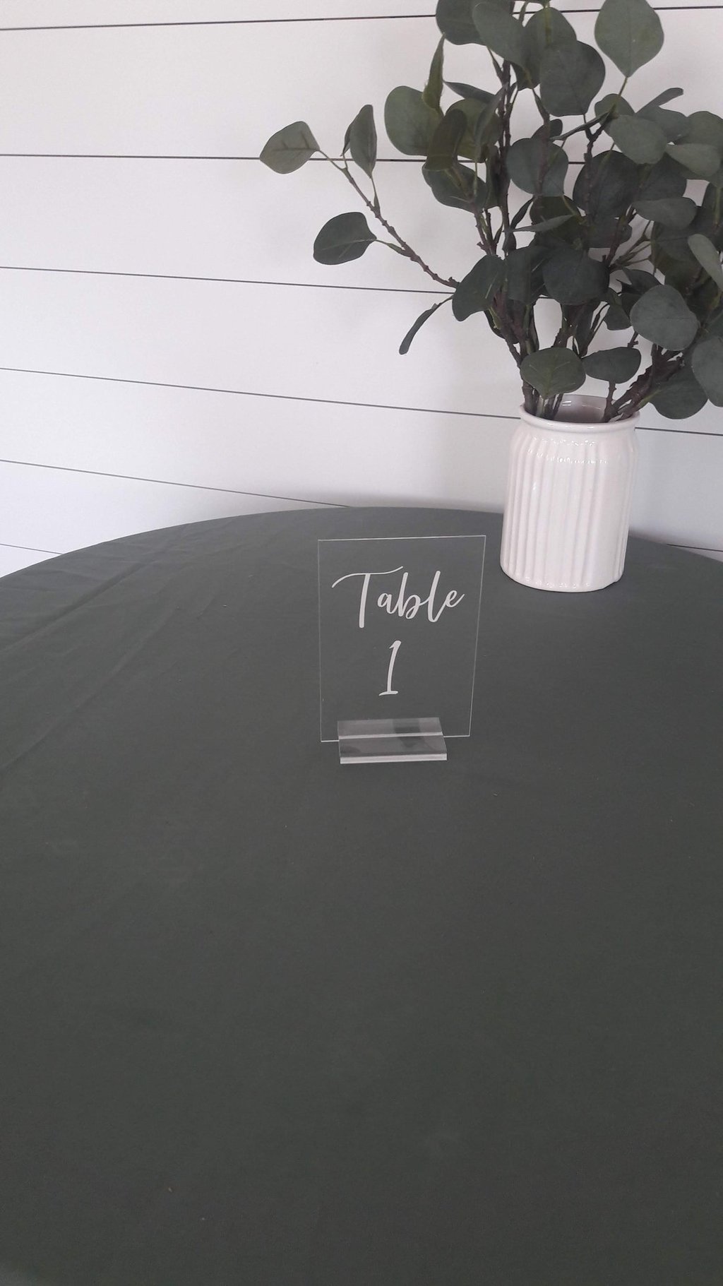 numéro de table transparent