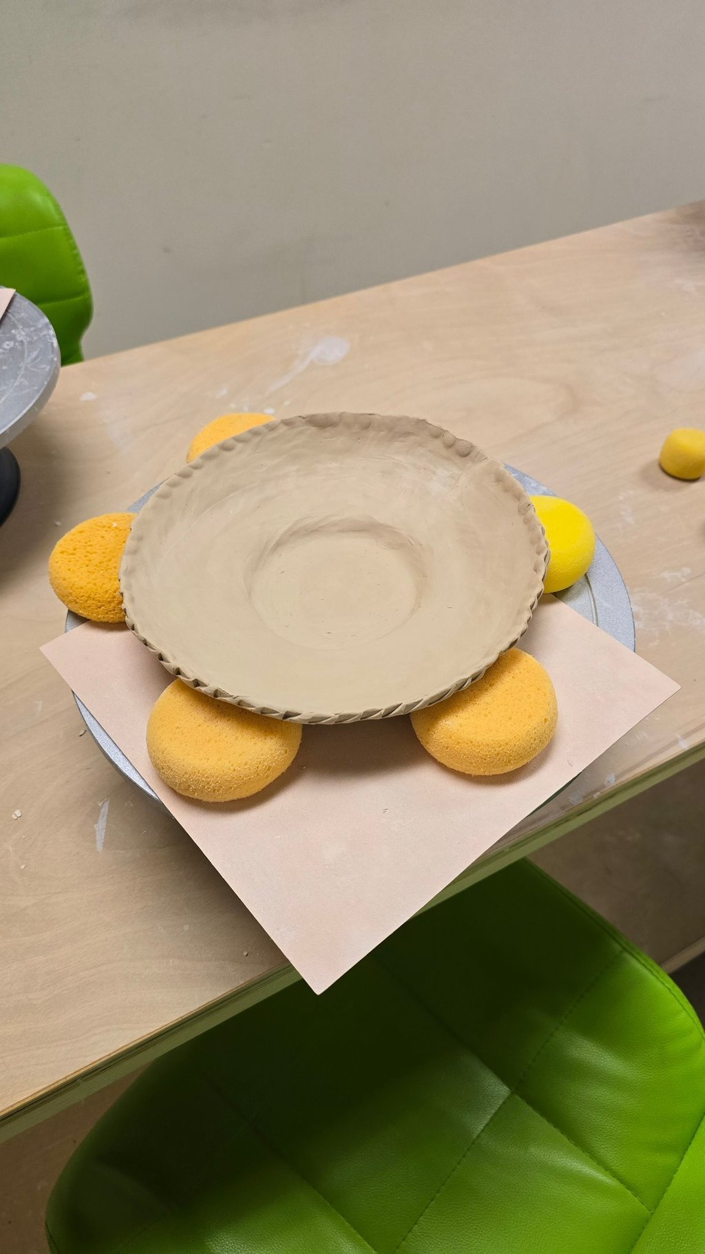 A pasta bowl made in a bowl making workshop