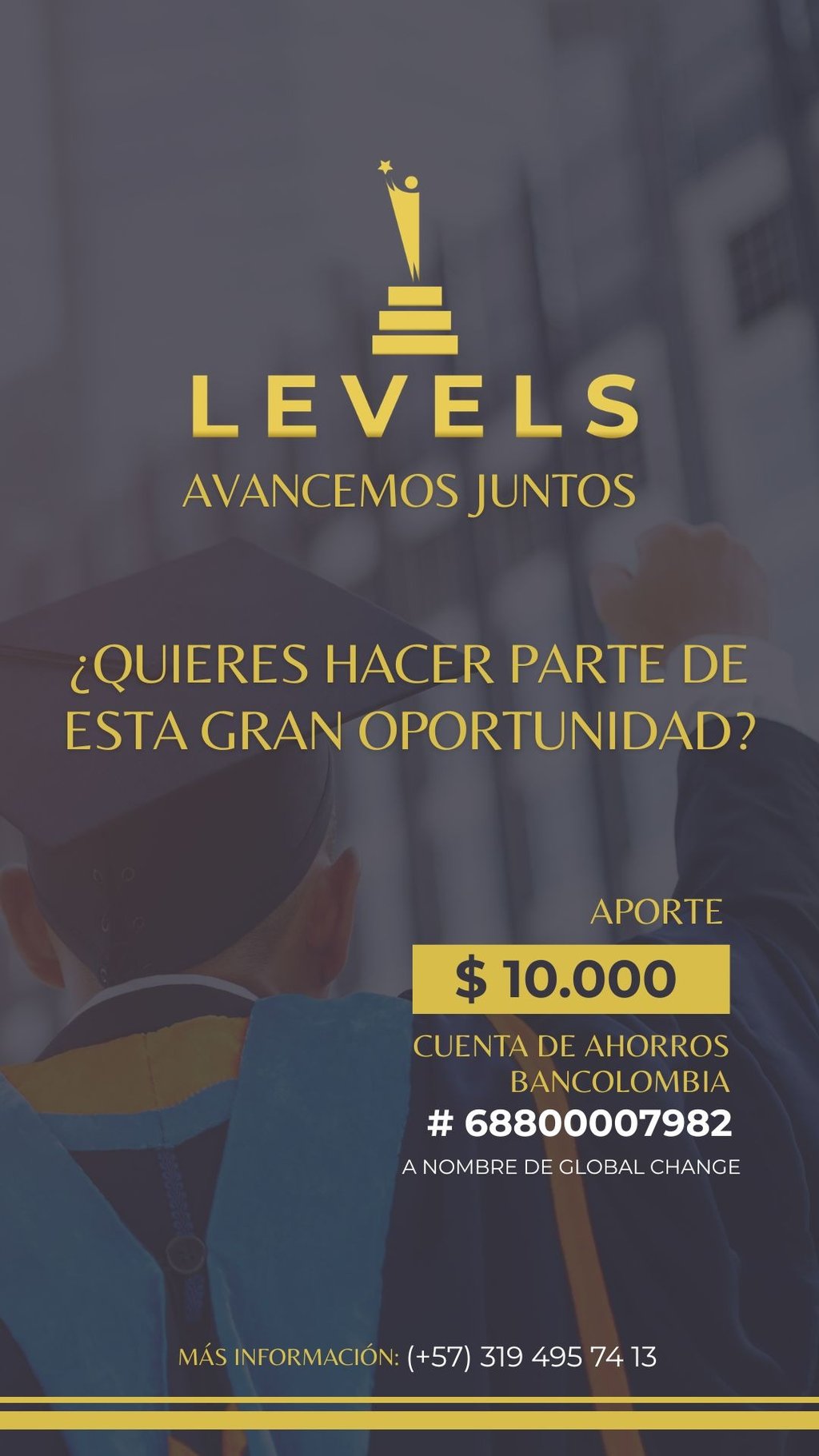 Flyer programa Levels