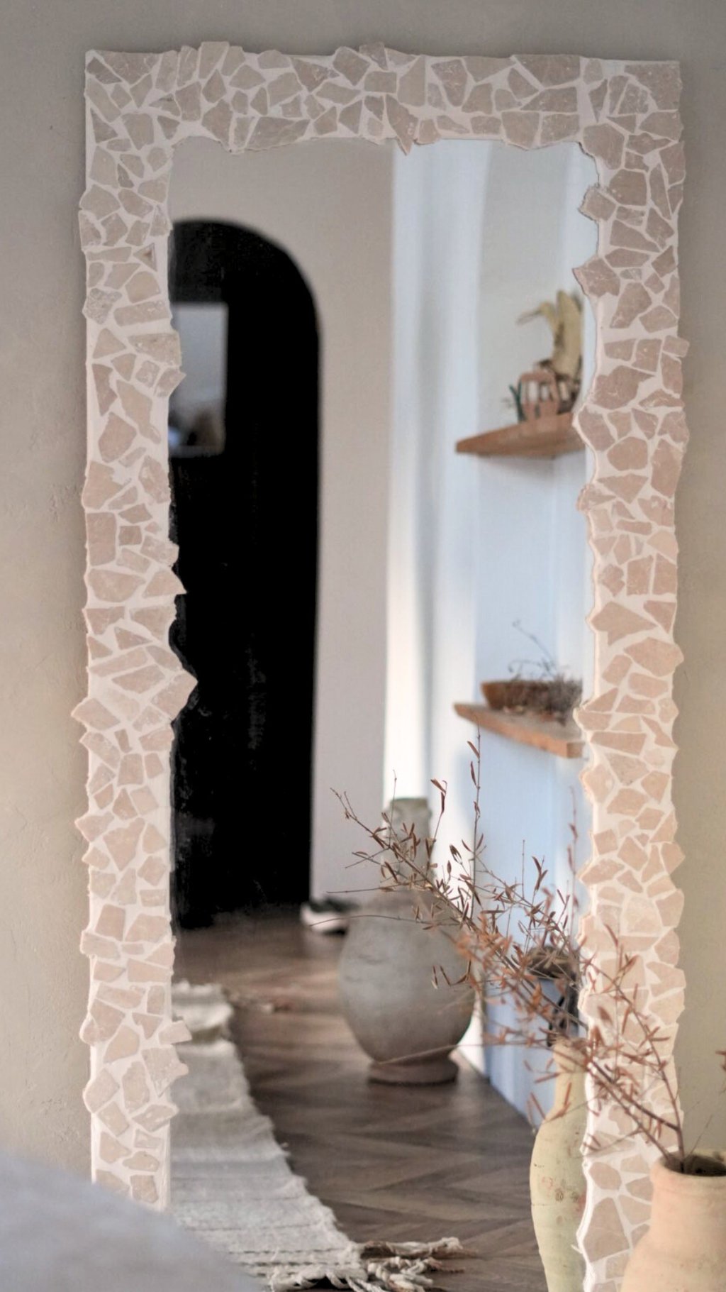 diy miroir travertin maison agave