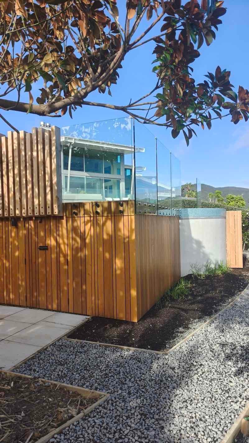 Bespoke pool deck and storage - CHR Builders