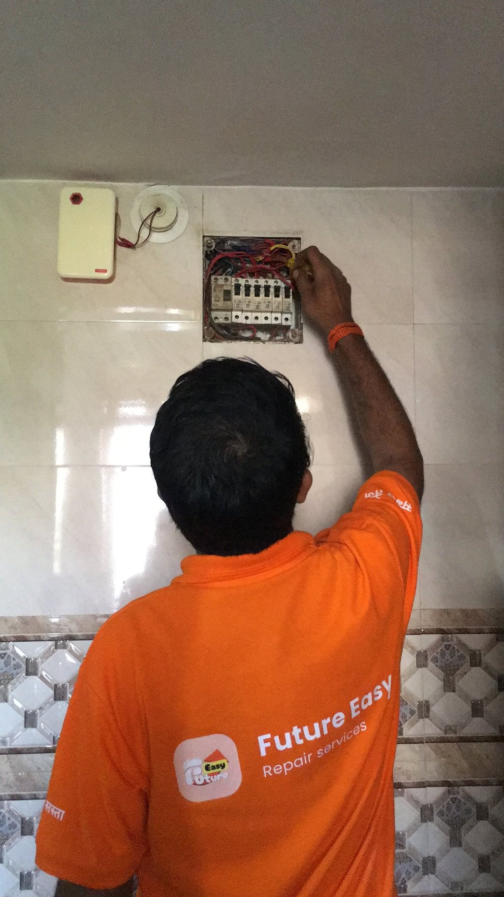 Electrician working on wiring in Jodhpur