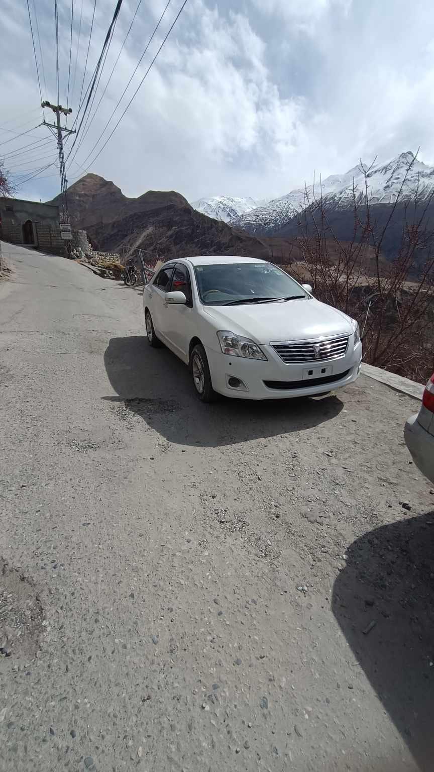 A car in the mountains