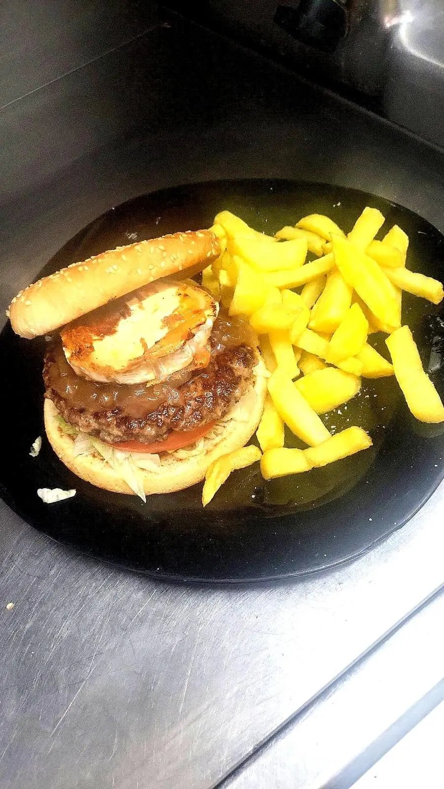 Hamburguesa caramelizada