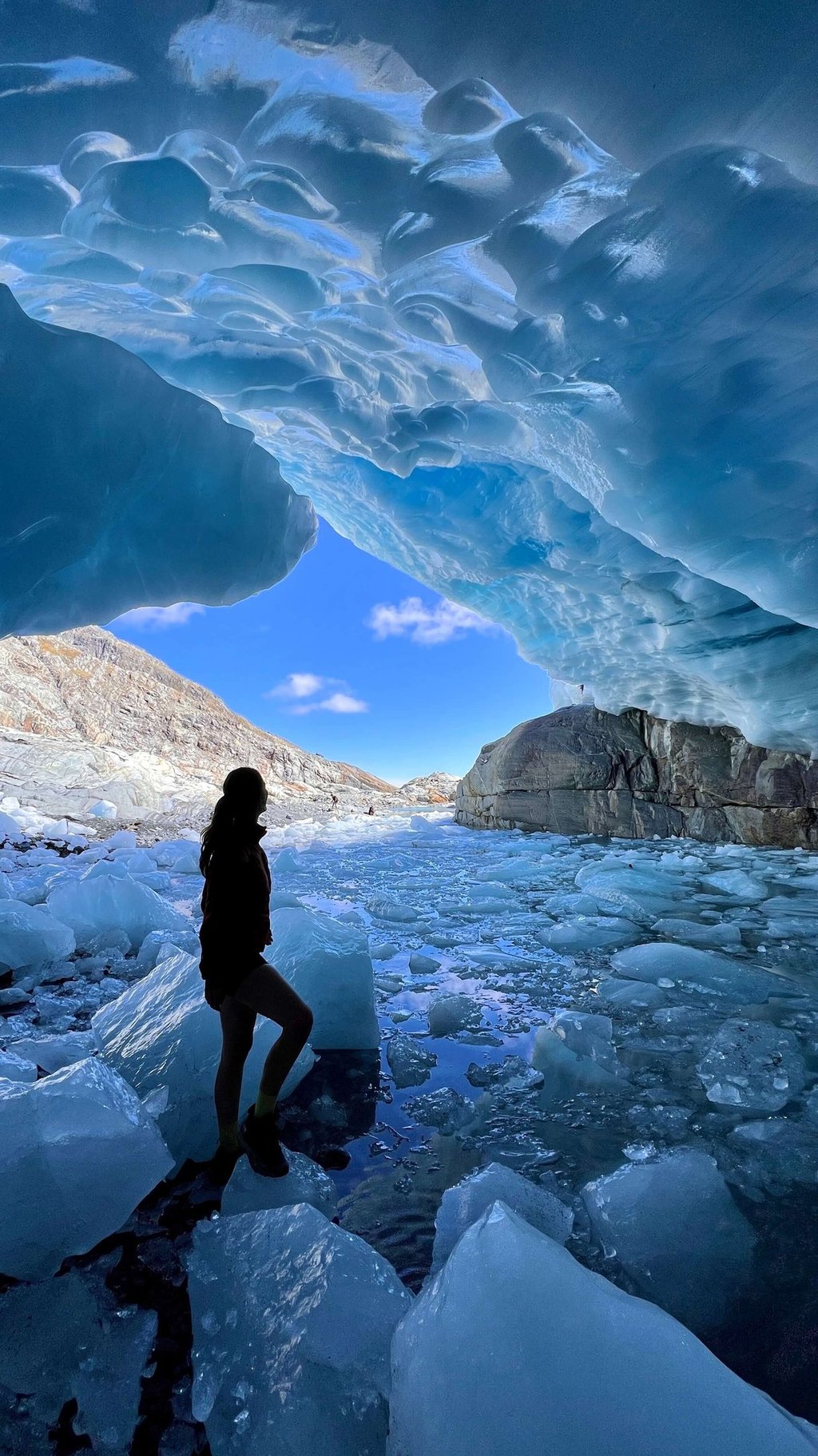 Interior de Brewster glacier