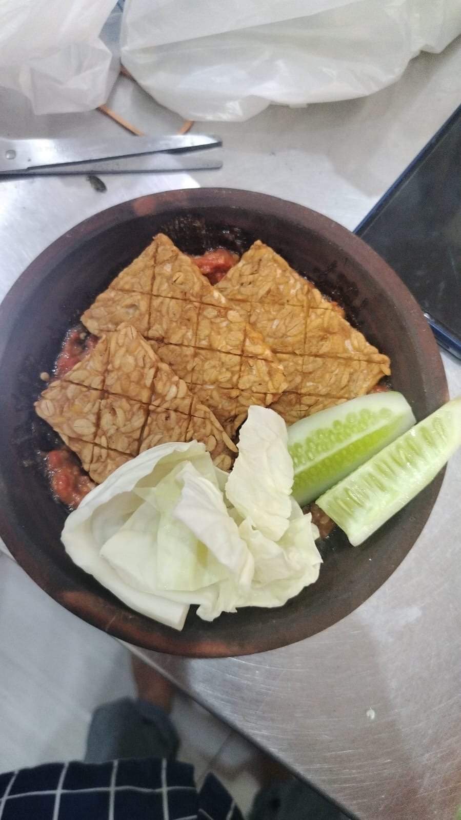 Nasi Tempe Penyet