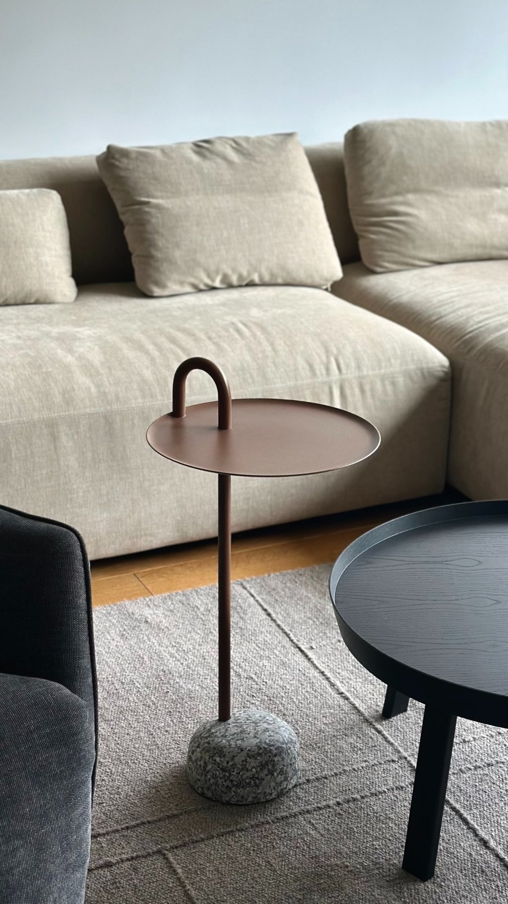 Skandinaviško dizaino svetainės interjeras