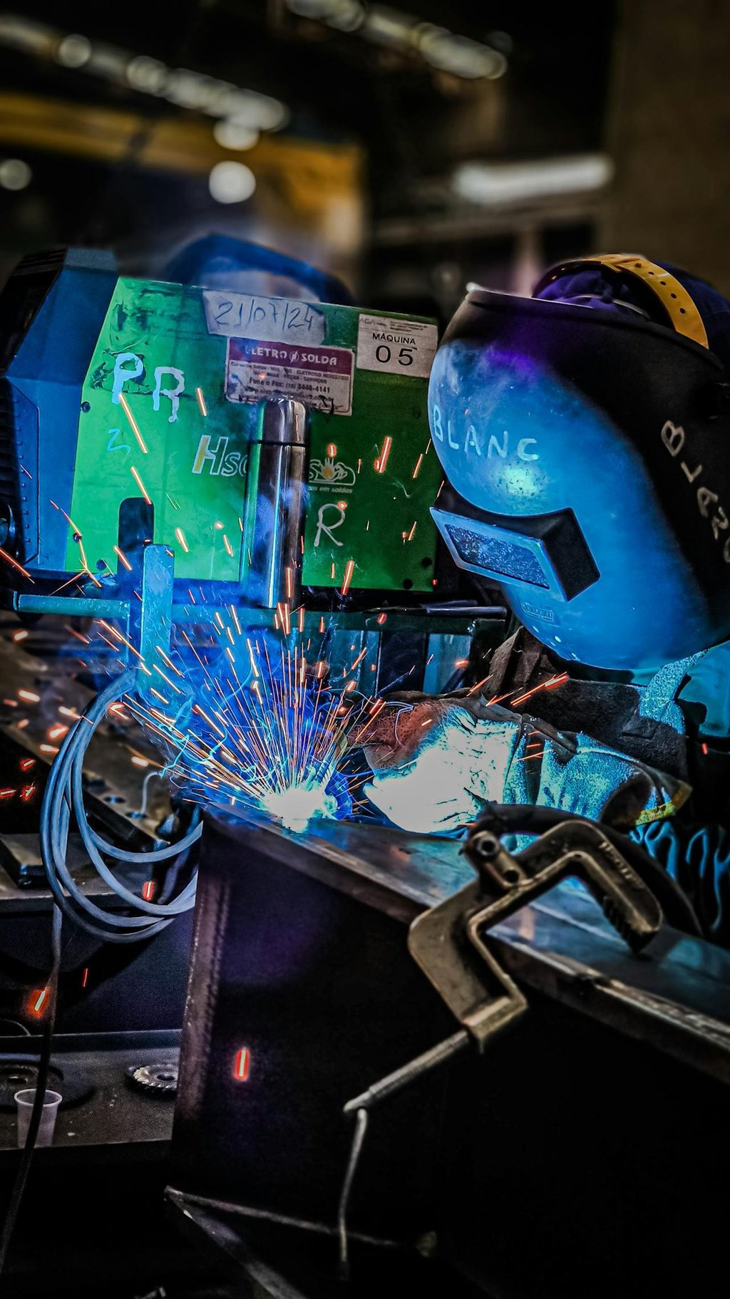 Illustration des risques professionnels en milieu industriel