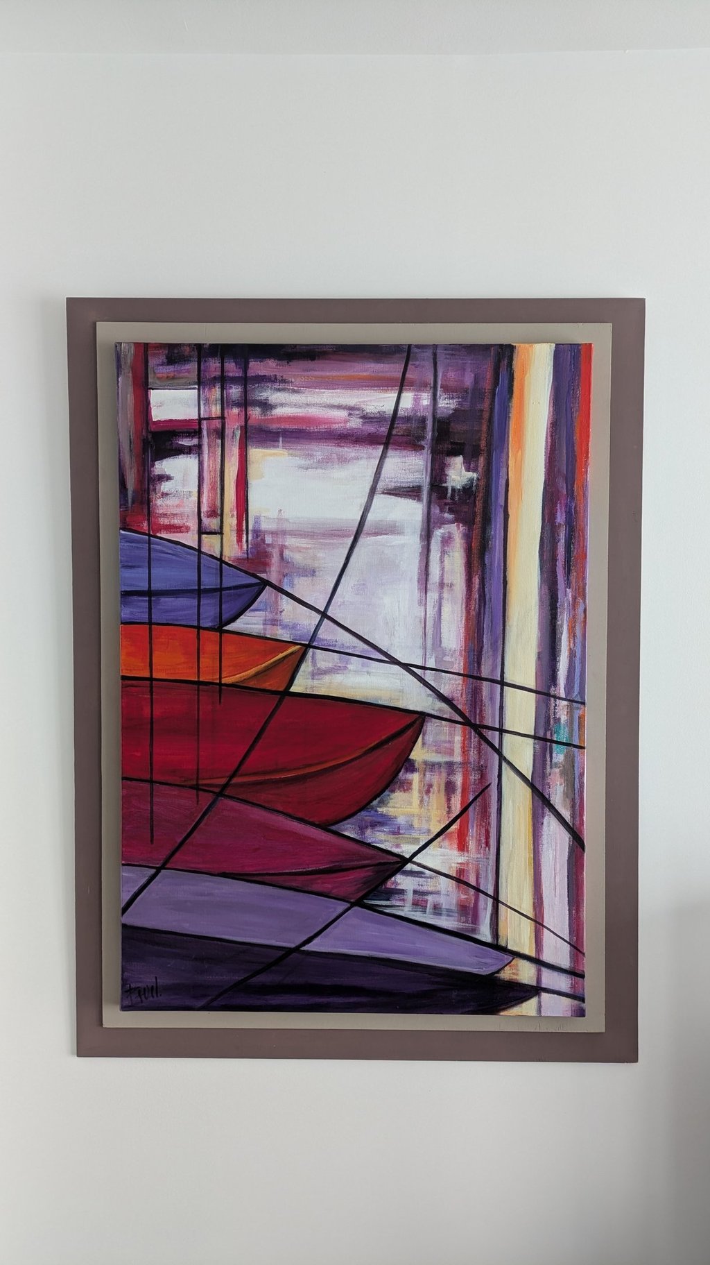 Œuvre picturale contemporaine Patricia Pierrard - Superposition de pigments et lumière