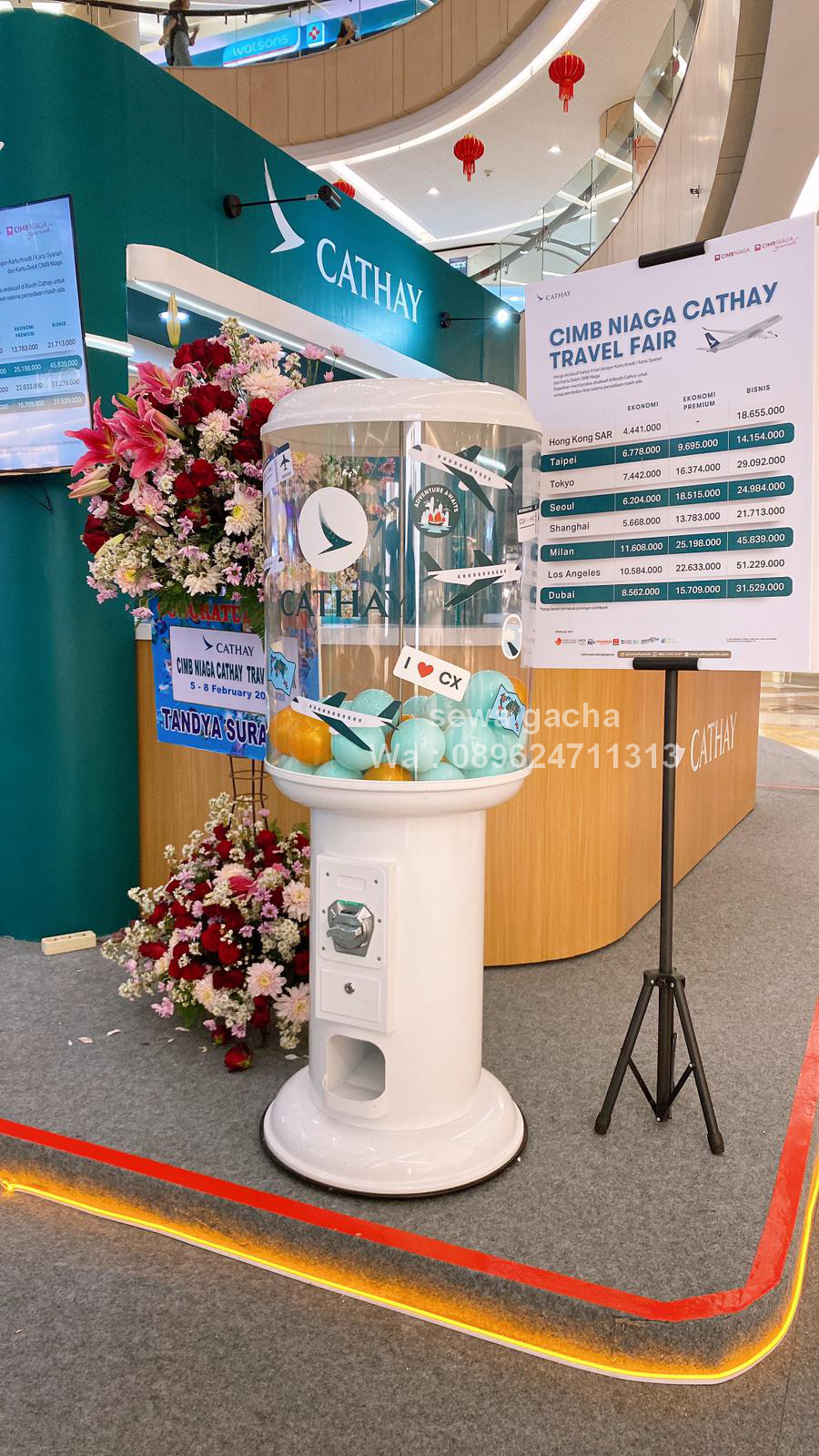 sewa mesin gacha gachapon surabaya