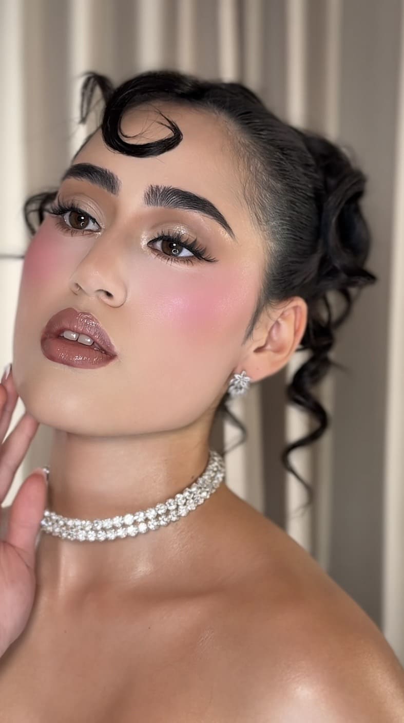 Maquillaje de novia con técnica intransferible para bodas