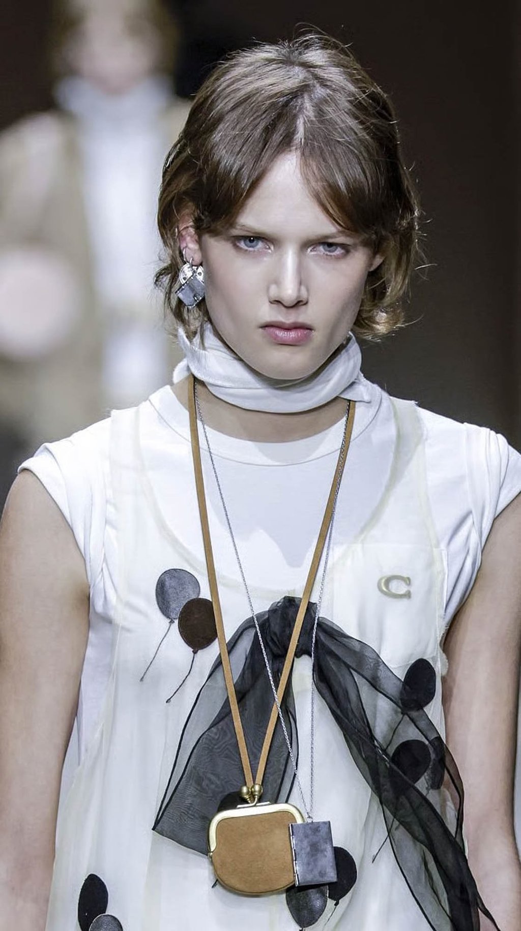 Ann Gior Makeup Artist for Coach NYFW on model Noor Khan