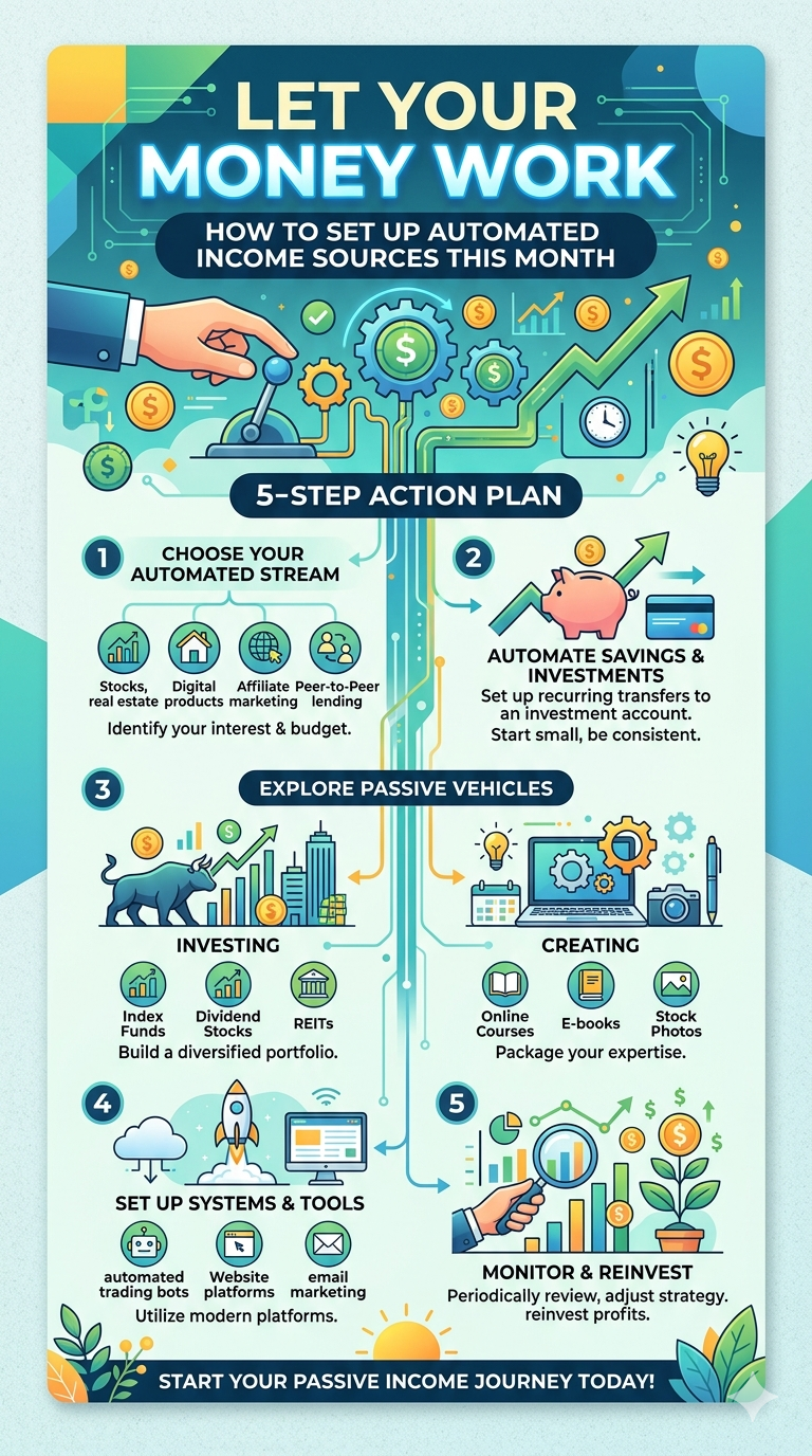 Let Your Money Work How to Set Up Automated Income Sources This Month