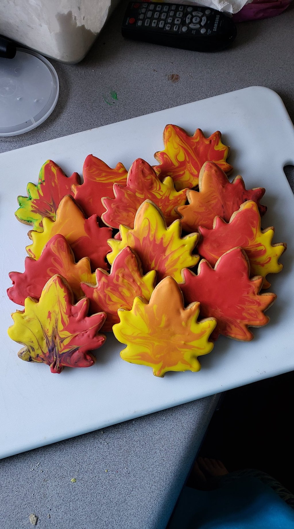 fall leaf cookies