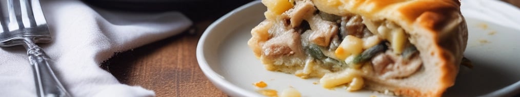 pedaço de torta de frango