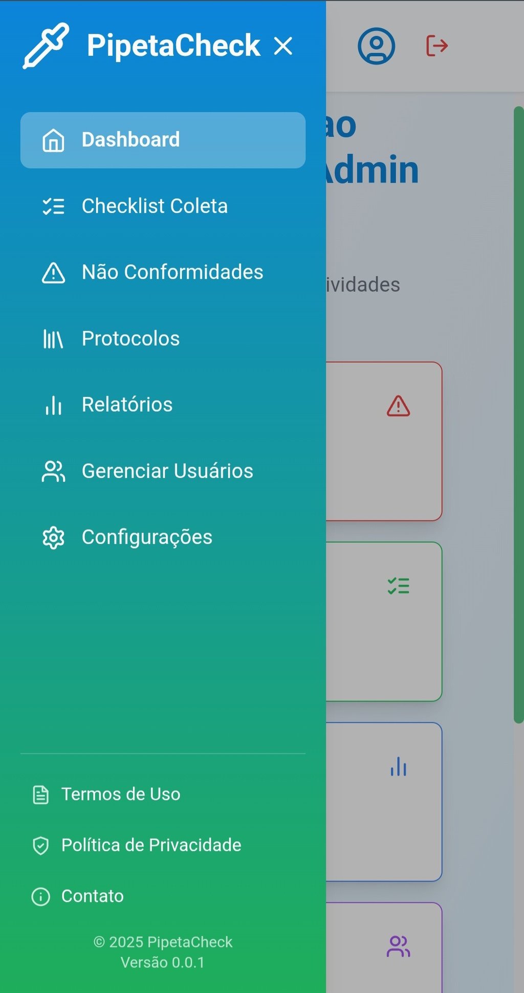 Saas de Controle de Qualidade Pipeta e Pesquisa