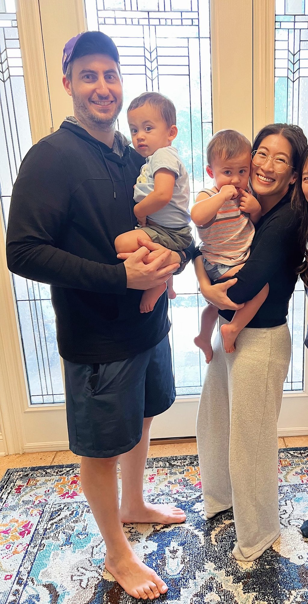 Little Twist Bakery founder with family