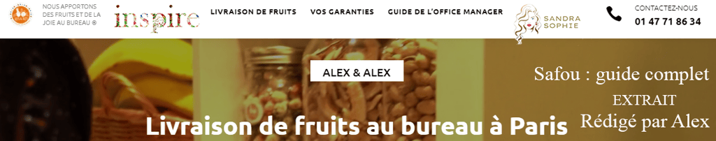 CAPTURE ECRAN HAUT DE PAGE ALEX
