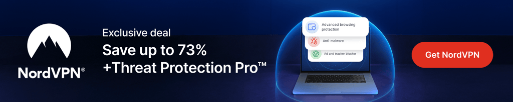 Save up to 73% + Threat Protection Pro. Get NordVPN