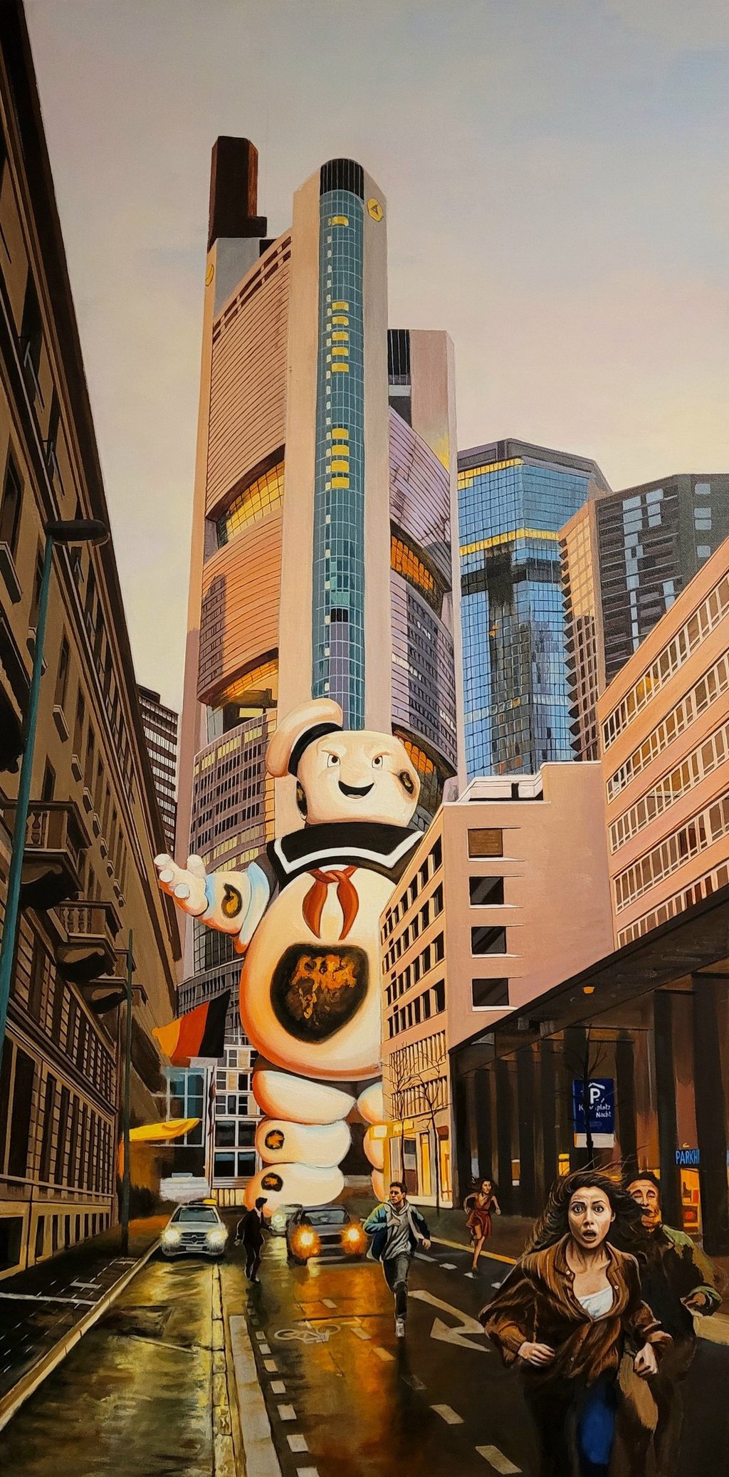 Álvaro Fernández Sáez Schau nicht zurück Frankfurt Marshmellowmann Ghostbusters Commerzbank