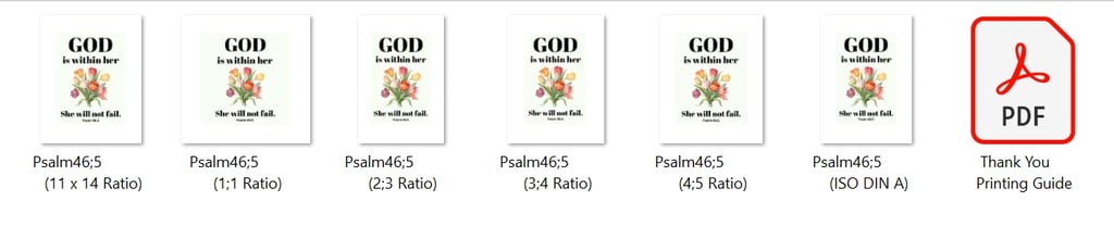 Free gift Psalm 46:5 high resolution JPG files in common aspect ratios