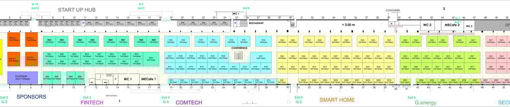 floor plan of HXG expo
