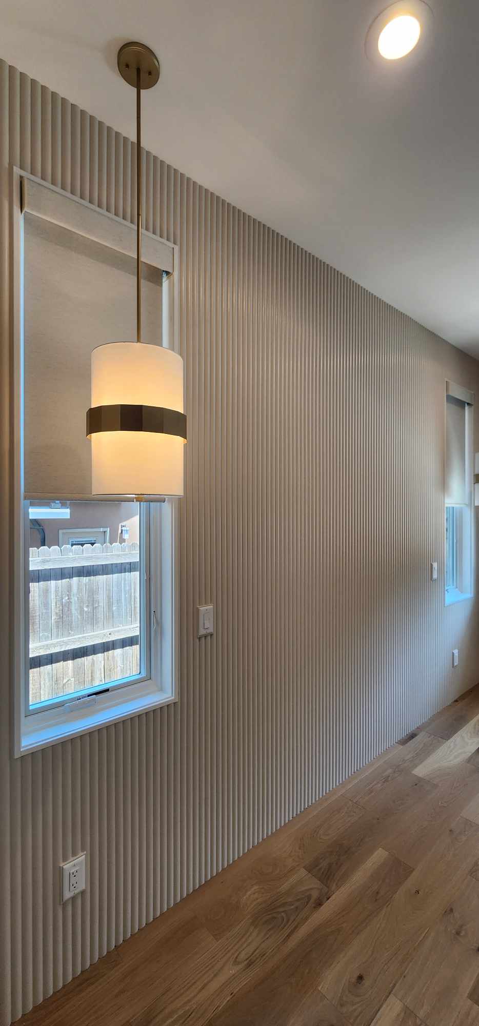 a room with a lamp and a lamp on wall, Denver interior painting contractor