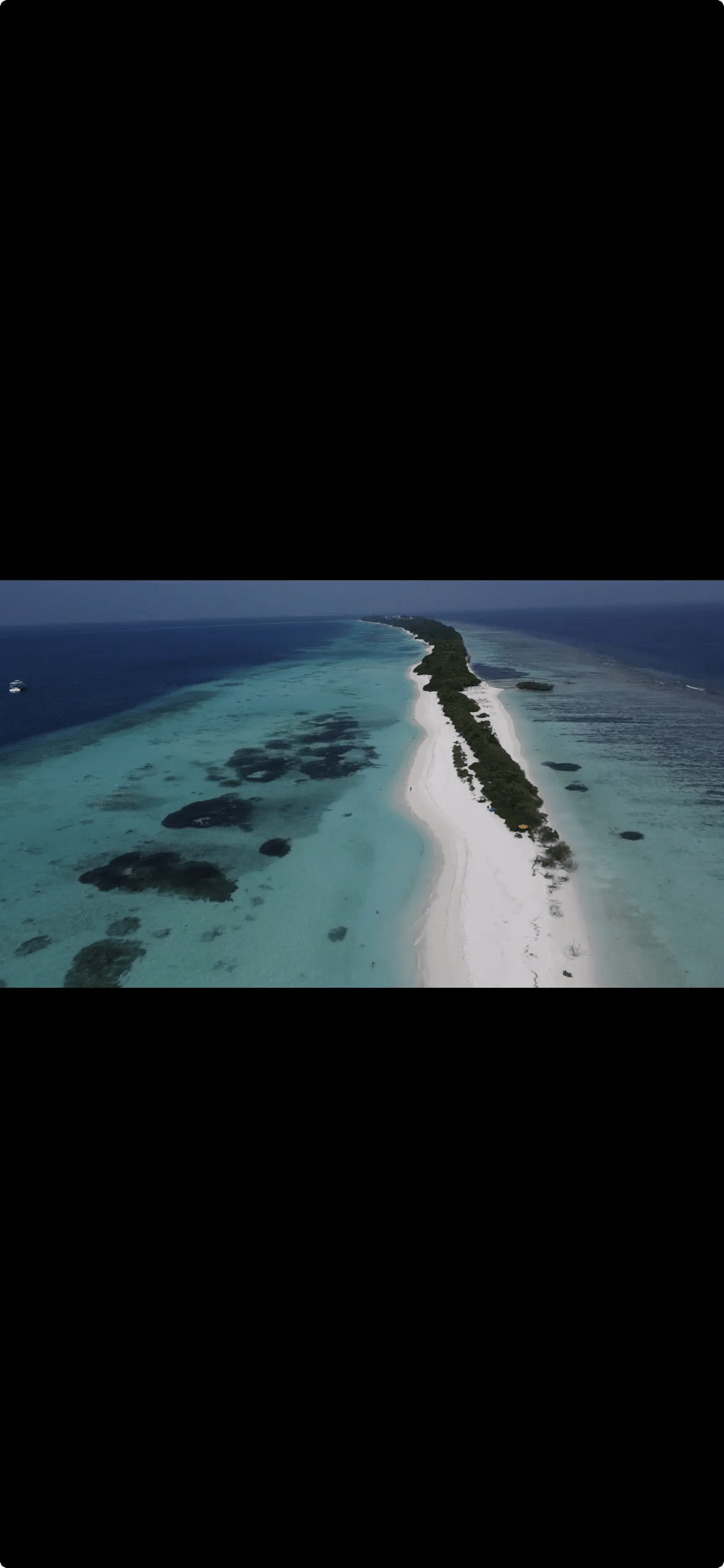Isola di Dhigurah dall'alto