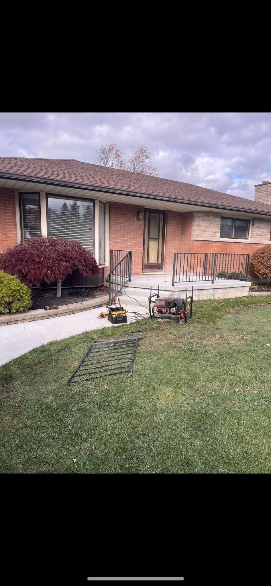 Steel railing fabrication