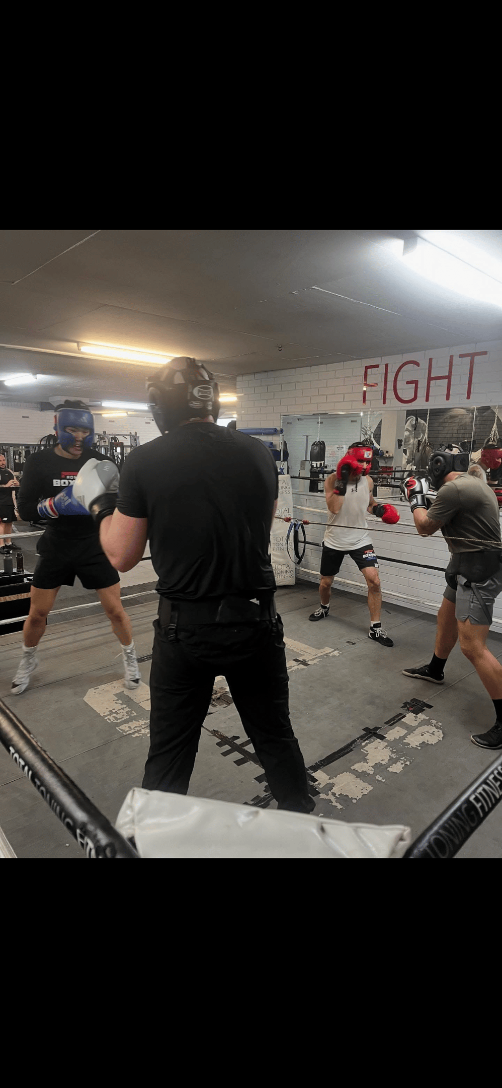 Partner work boxing drills