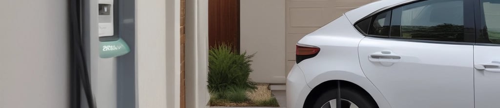 an electric car being charged by a charger