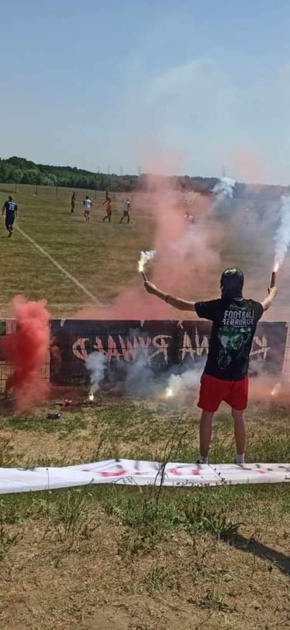 oprawa meczowa pirotechniczna pirofolia lechia gdańsk race morskie mecz