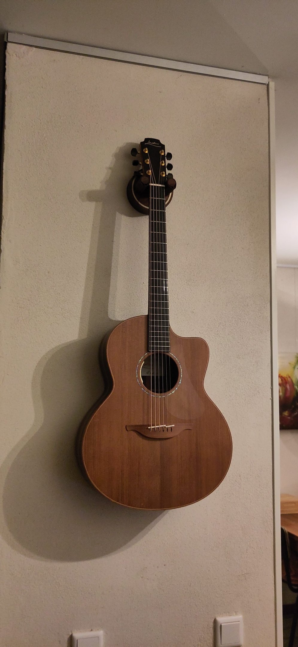 walnut guitar hanger