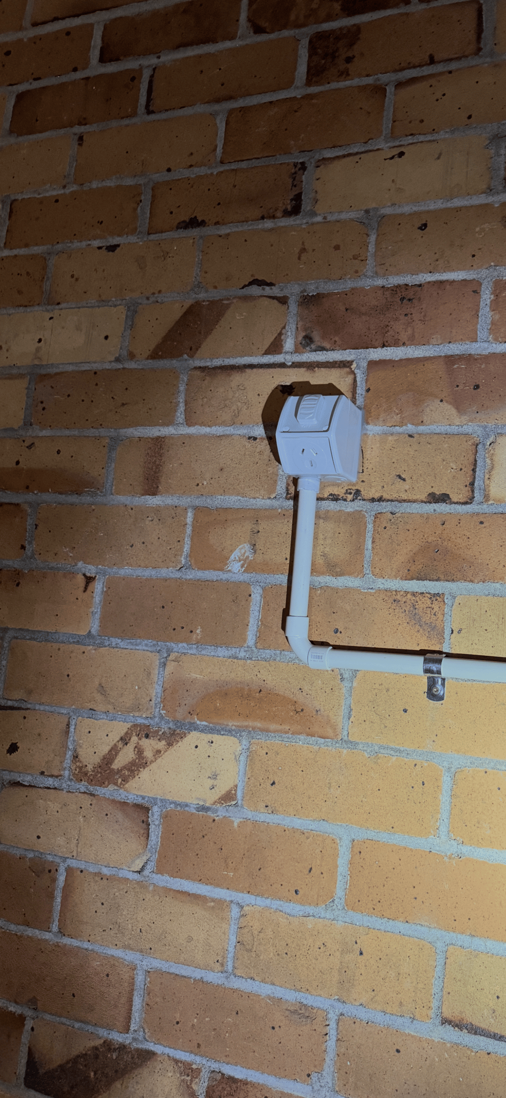Weatherproof outdoor power point installed by licensed electrician
