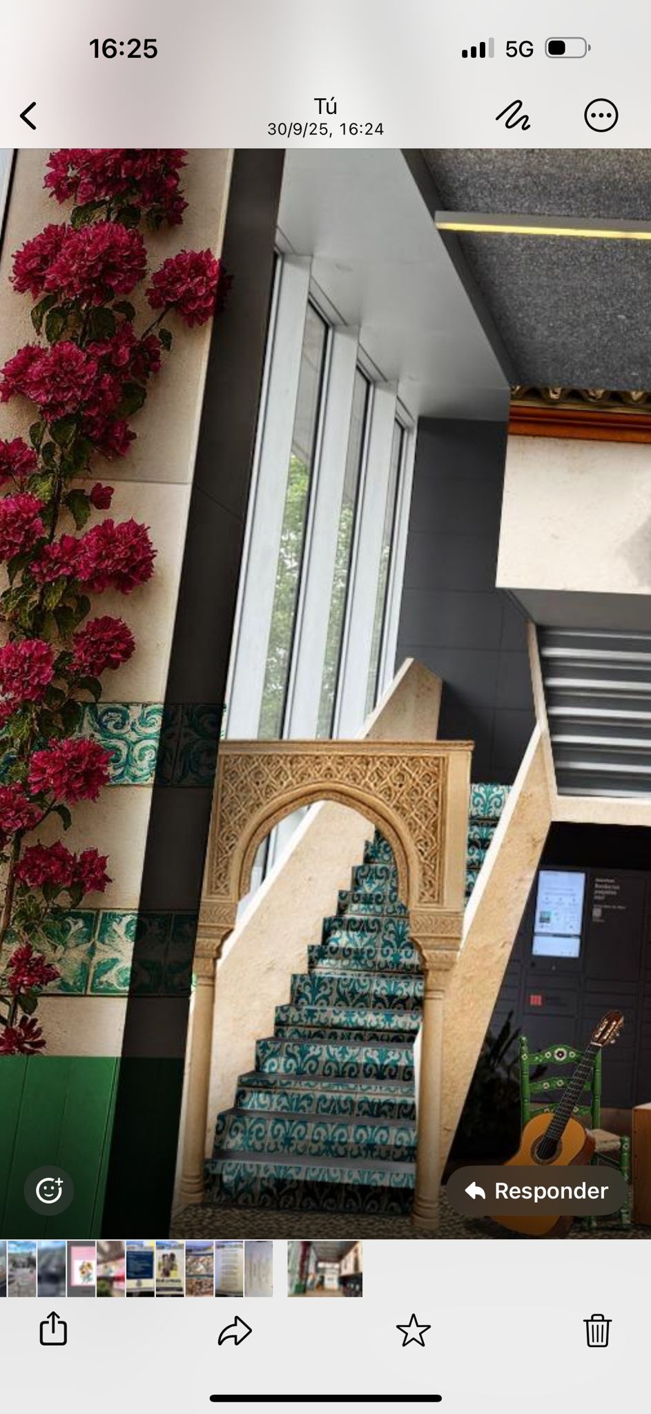 arco estilo mozárabe en decorado