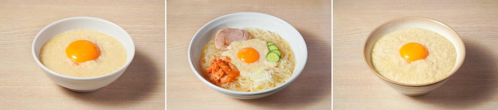 月見とろろ、月見とろろ冷麺、月見とろろごはんの料理写真。9月限定で販売される月見とろろメニュー｜堺市のニュースならサカイタイムズ